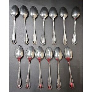Interpur Stainless Steel INR23 Japan Accent Silverware Pierced 13 Teaspoons